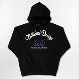 Blue 686 Font Over-fit Hoodie - 5COLOR