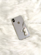 Cotton candy cat keyring