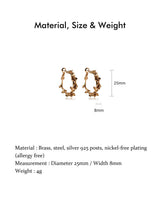 Garden Small Hoop Earrings Gold
