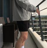 Liu Washing Cotton Banding Shorts