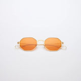 Vatic 1980 Authentic gold frame design octagonal glasses gold sunset orange lenses