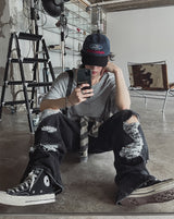 ロイディオーバーUネックショートスリーブTシャツ