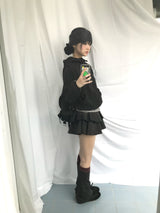 ダブルフリルプリンテッドスカート