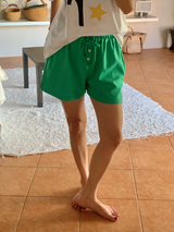 summer button shorts