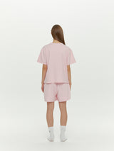 (Unisex) Essential Stretch Fit Half Sleeves PJ Set, Pink