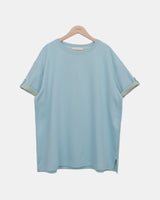 ハロムコントラストロールアップ半袖Tシャツ