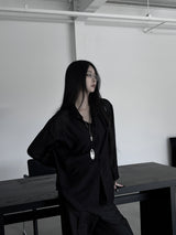 veil tencel シースルーシャツ (2color)