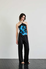  FLUTTER HALTERNECK / BLUE