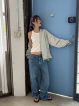 regular fit denim pants