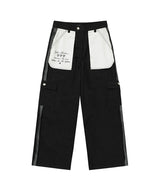 リバースステッチカーゴパンツ_ブラック