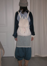 Soft Fur Backpack_Ivory