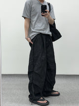 ワッフルヘンリーネックハーフTシャツ