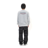 Sport Dept Flocking Logo Sweatshirt - Melange Grey