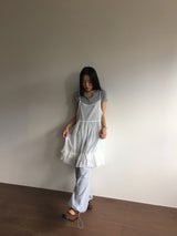 ローキーピンタックチェックパンツ (2color)