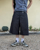 Haven Check Pocket Bermuda Denim Pants