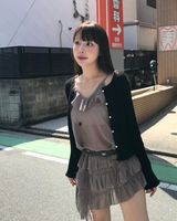 ラブオブスリムデイフリルカーディガン