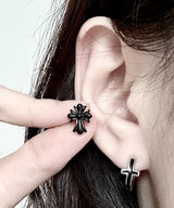 ブラッククロスピアシング 2PCS