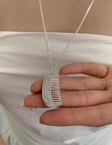 Twinkle mini comb necklace