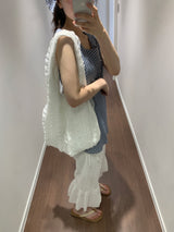 Shiri Ruffle Shopper Bag (2color)