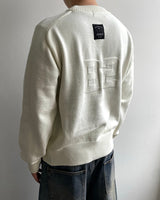Number Patch Round Knit