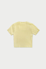 Ribbed half knit_yellow