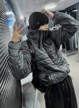 Tech Multi-Zipper Hooded Lightweight Padding