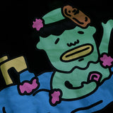 PEANUT STAIN - アクエリアス ゾディアック ブラック オーバーサイズド Tシャツ