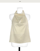 forming pearl satin halter bl