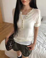 Hirem Roll-Up 7-Sleeve Knit Top