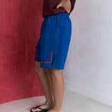 Marina stripe shorts / Cobalt