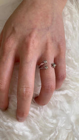 Star piercing open ring SET