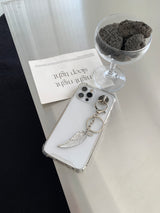 Celestial Feather Keychain
