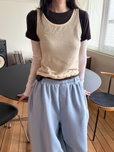 べりテッドスウェットパンツ