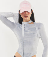 ヴィンテージ スクラッチ ウォッシュ ツートンキャップ Pink
