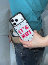 IT'S HOT Glass Bumper Case (White)
