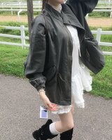 Washing short pigment jacket