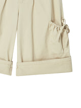 COTTON CAPRI PANTS BEIGE