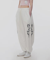 起毛 THUNDER LOGO PANTS