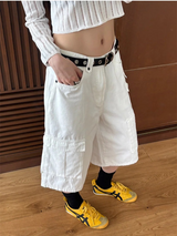[Unisex] マルチカーゴバミューダパンツ(4color)