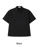 Renter Two-Pocket Crop Short Sleeve Shirt