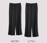 Light Cool Pintuck Wide Slacks