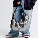 LUNA SHOULDER CROSS BAG_METAL