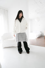 waffle pocket dumble hood jumper(2colors)