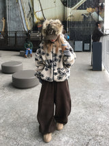 Cartoon Flower Poggle Hooded Zip-up (3c)
