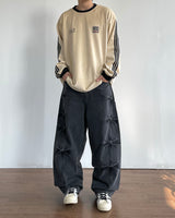 Pin Curved Denim Pants
