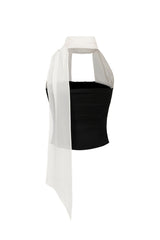 MIDNIGHT HALTER TOP black