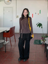 Beaunish Frill Layered Banding Skirt Pants
