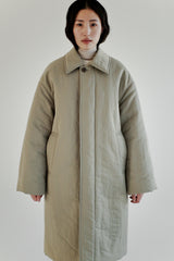Oversized puffer coat, Khaki