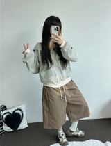 スナップ🪡 アイスクールナイロンバミューダ🤍🤎🖤🩶🤎6カラー