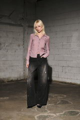 vt denim pants (black)